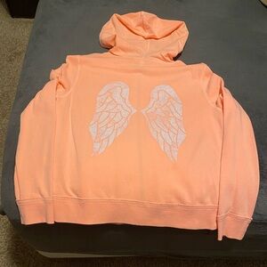Victoria’s Secret bling angel wing zip up hoodie